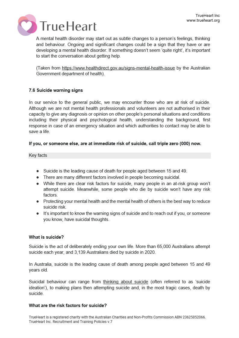 Recruitment and Training Policy, page 10 of 17